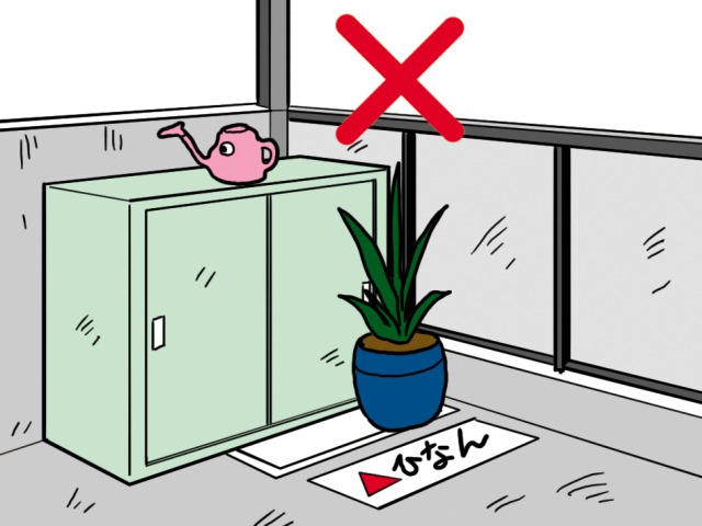 �x�����_�𕨒u�ɂ���̂͋�������